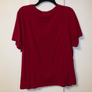 Forever 21 Tops - Forever 21 Red Tie Shirt Forever 21 Tops - Forever 21 Red Tie Shirt